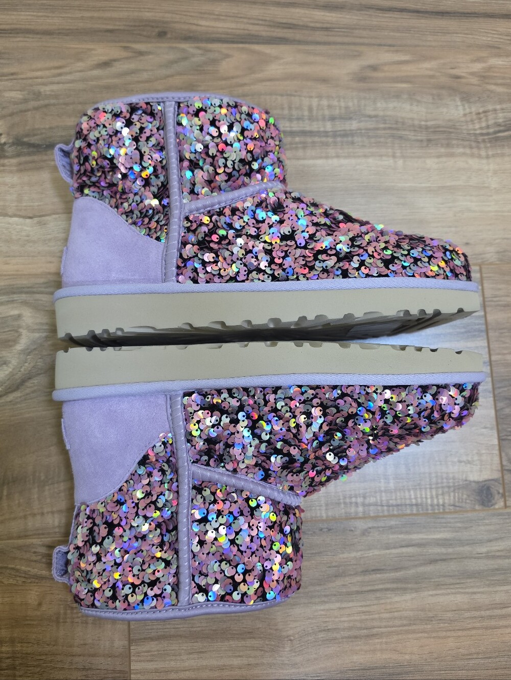 UGG Classic Mini Stellar Sequin Boots - Picture 9 of 17